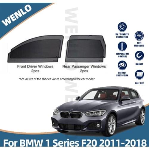 For BMW 1 Series F20 2011-2018 Magnetic Car Side Windows Sunshade