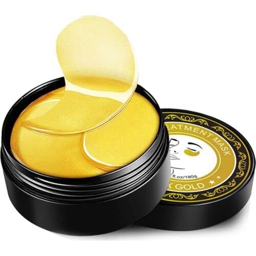 30 Pairs 24K Gold Eye Treatment Masks Anti-Aging Under Eye Patches Pads Eye Bags Treatment Mask for Reducing Dark Circles