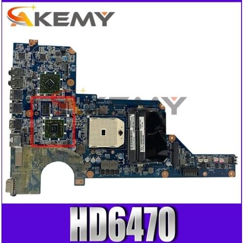 AKemy laptop Motherboard For HP Pavilion G4 G6 HD6470 Socket FS1 Mainboard 649950-001 649950-501 DA0R23MB6D0 216-0809024