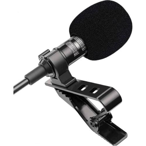 Mini USB Microphone Lavalier Lapel PC / Phone / Camera Mic Portable External Buttonhole Microphones for iPhone Laptop Computer