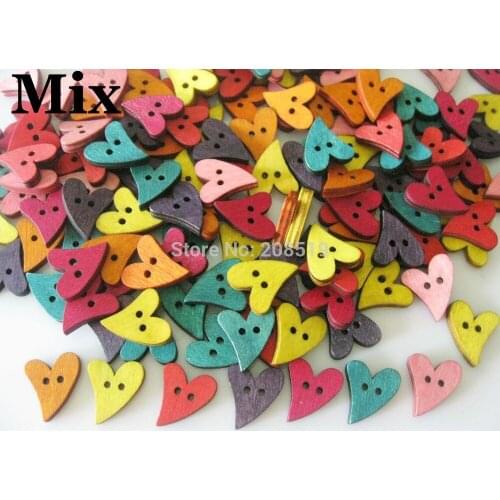 WB0151 Fashion buttons 150pcs mix colors Heart shape Botoes sewing accessory for garment