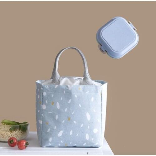Cartoon Portable Storage Bags Lunch Bag School Student Insulated Lunch Box Cooler Handbag Pouch Dinner Container School Food