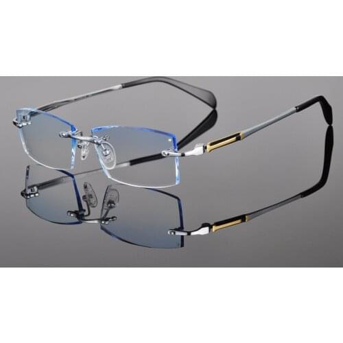 New Glasses Prescription Eyeglasses Men Customized Prescription glasses Myopia Hyperopia Frameless frames fashion 25
