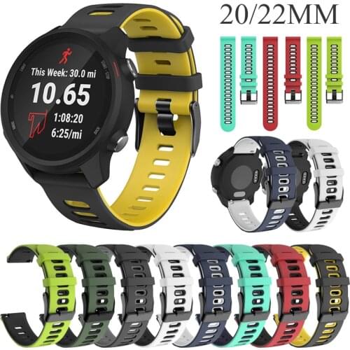 20mm 22mm Soft Silicone Sport Strap For huawei gt 2 Pro Bracelet For HUAWEI WATCH GT 2 Watchband Band For Garmin Forerunner 245