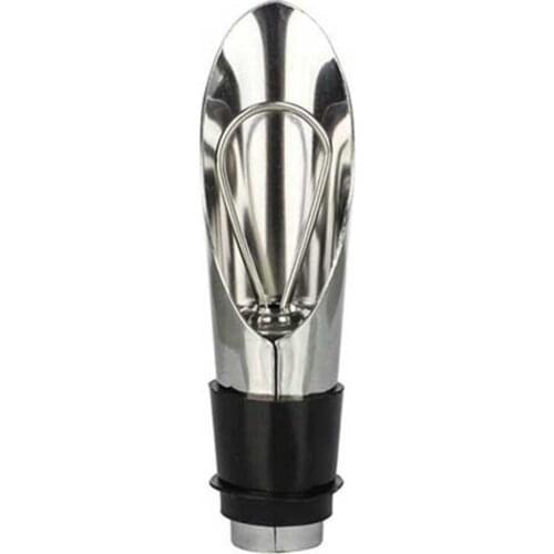 Wine Pourer All-in-one Multi-function Stainless Steel Liquor Pourer Free Flow Wine Bottle Stopper Bar Tools