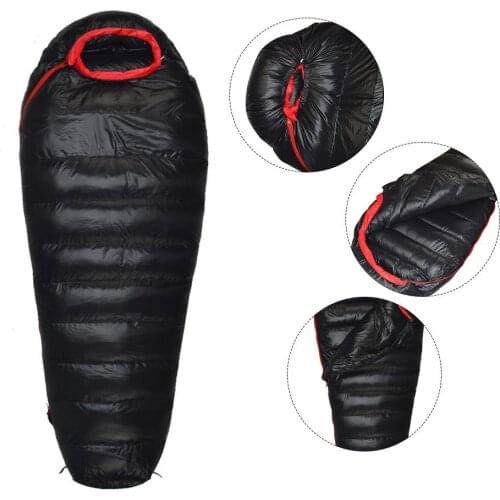 Mummy Down Sleeping Bag Winter Mummy Camping F Sleeping Bag Ultralight Keep Warm Adult Camping Equipment 0-15-30 Degree