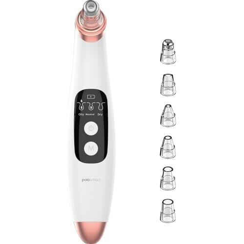 Polosmart PSC06 Vacuum Blackhead Remover Face T Zone Nose Water Bubble Cleaner Vacuum Suction Facial Diamond Steamer Oil Dirty