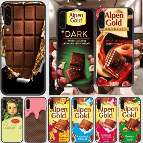 Chocolate alpen gold Phone case For Samsung Galaxy A 3 5 7 8 10 20 21 30 40 50 51 70 71 E S 2016 2018 4G black fashion prime 3D