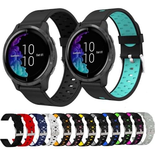 20mm Silicone Watchband For Garmin Venu Sports Strap Bracelet For Garmin Forerunner 245/645 Music/GarminMove Style Band Ремешок