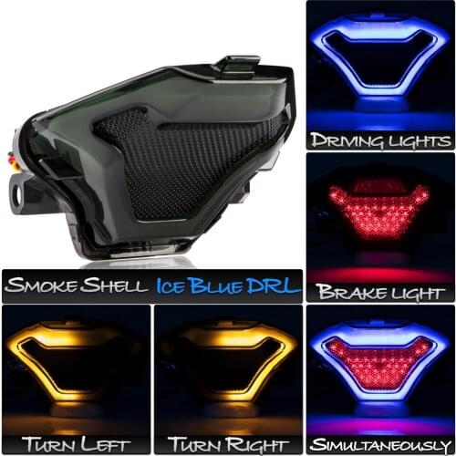 Motorcycle LED Taillight Brake Rear Turn Signal Indicator Lamp Tail Light For Yamaha YZF R3 R25 Y15ZR MT07 FZ07 LC150 MT-07 YZ-F