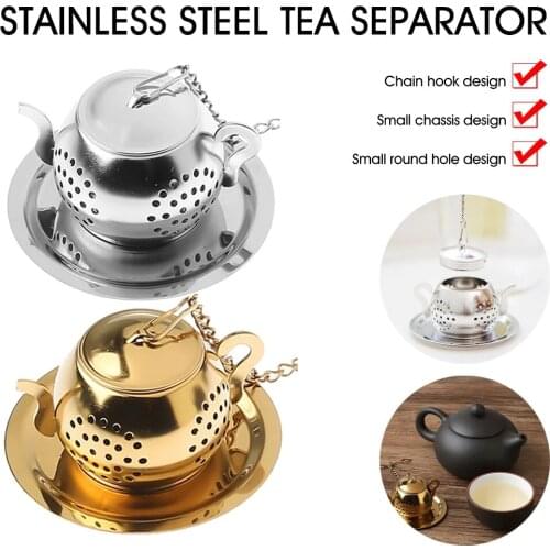S30 Creative New Teapot-shaped Tea Strainer Mesh Tea Set Teapot Cup Filter Tea Filter Tea Drain Tea Set Accessories Tea Infuser
