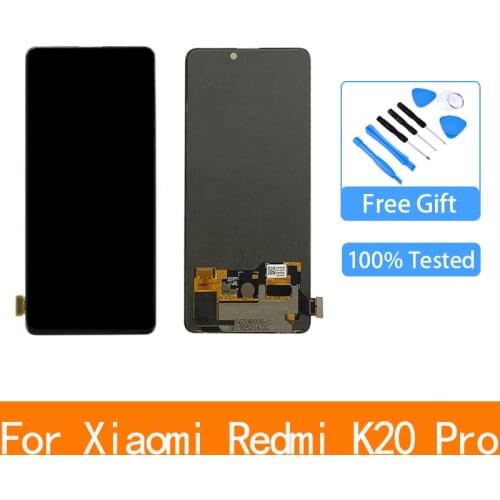 6.39'' New Super Amoled for Xiaomi Redmi K20 LCD Display Touch Screen Digitizer Assembly for Xiaomi Redmi K20 Pro LCD