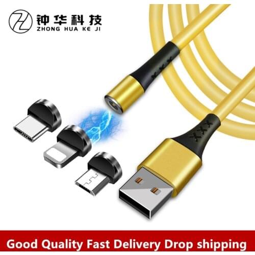 1M New Magnetic Charge Cable Fast Charging USB Micro Type C Cable Magnet Data Sync Charging Wire Phone Cable For iPhone USB Cord