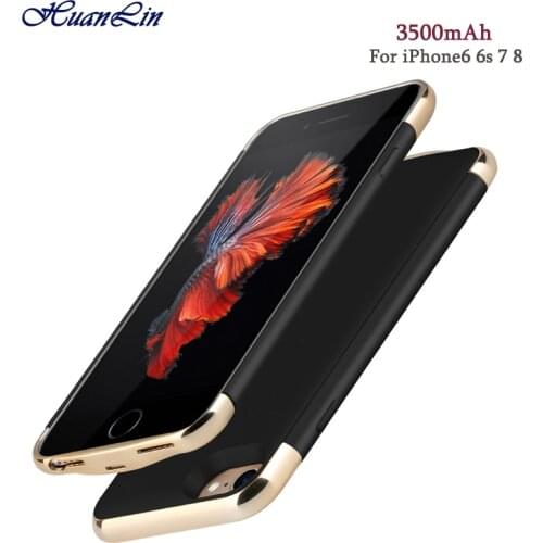 3500mAh Power Bank Case Pack For iPhone 6 6S 7 8 Backup Battery Charge Ultra-Thin Shell Case Cover Power Bank for i7 i8