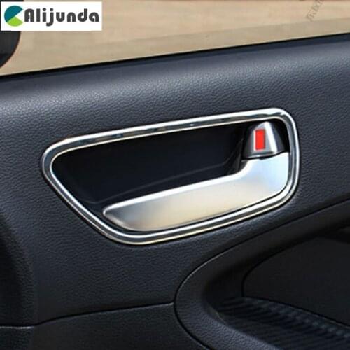4 pieces ABS Chrome Car interior door arm decoration trim frame for KIA K3 2012-2017 , car accessories