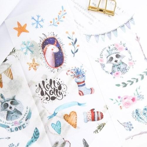 6pcs/pack Cute Kawaii Fairy tale world Diy Diary Stickers Scrapbooking Decorative Sticker Pack Stationery Office School Supply