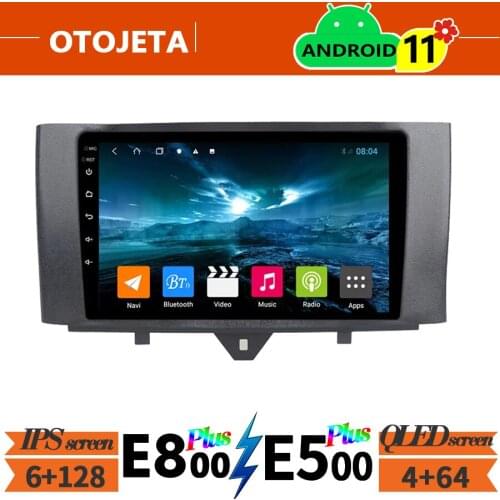 For Mercedes Benz Smart Fortwo 2011 Car Radio Stereo GPS Navigator 6GB Ram 128GB Rom Autoradio 2Din Android10 Multimedia Player