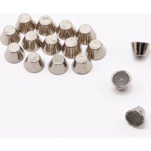 Beadsland A Set Of 100pcs 6mm Metal Cone Rhinestone Hotfix for DIY Clothes Bag Jewelry Cellphone Art Decoration
