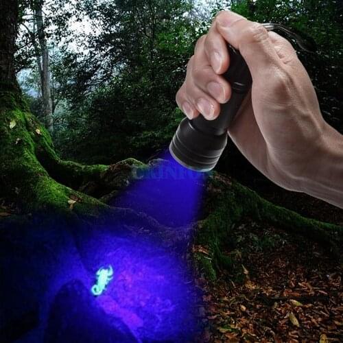DHL 50Pcs/Lot 12-LED UV LED Light Flashlight Torch Pet Urine Stain Detector Tool