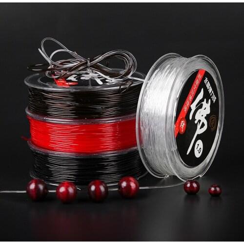 Round Crystal Elastic Line 0.5/0.6/0.7/0.8/1mm Strong Transparent White String Cord Rope DIY Jewelry Bracelet Making Supplies