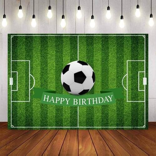 Photography Backdrops Sports Football Soccer Field Birthday Party Custom Backgrounds for Photo Studio