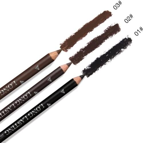 Eyebrow Cosmetics Waterproof Long Lasting Easy to Apply Pigment Black Coffee Brown Economical Eyebrow Makeup Pencil