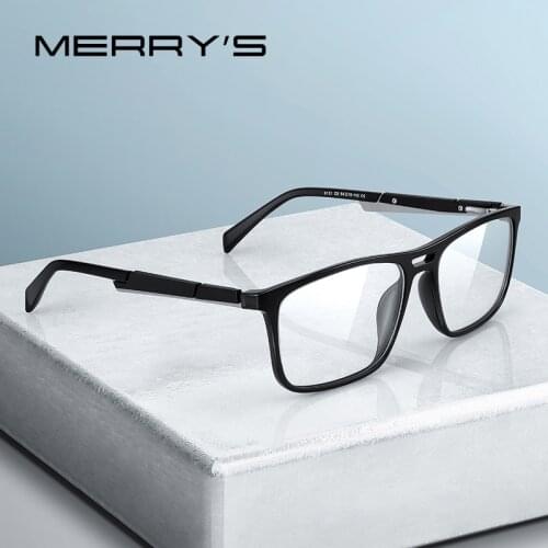 MERRYS DESIGN Men Fashion Square Glasses Frames Myopia Prescription Optical Eyewear S2131