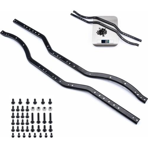 Metal Black Girder Side Frame Chassis for RC Crawler SCX10 & SCX10 II 90046 90047 - 2PCS/LOT