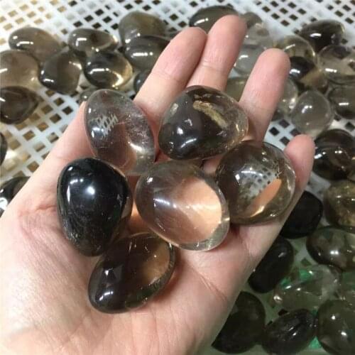 Natural Crystals Polished Quartz Spiritual Healing Products Smoky Quartz Tumbled Stone For Home Decoration