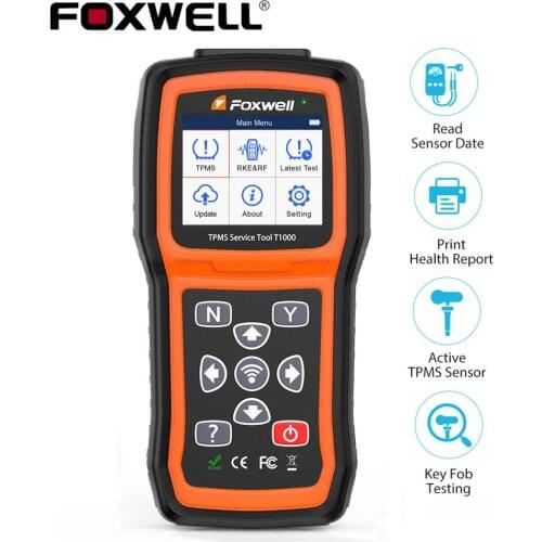 Foxwell T1000 Car TPMS Service Tool Sensor Activate Tire Pressure Program Trigger RF Remote Activate Programming Tools