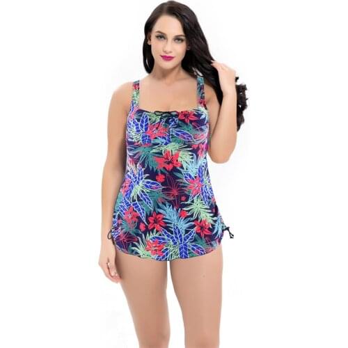 Plus Size Tankinis Swimsuit Womens Swimwear 2020 Big Breast for Women Two Piece Swimming Costume Bathing Suit Woman Beach 13XL