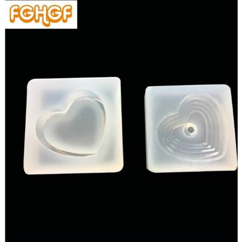 Handmade Resin Jewelry Storage Box Making Tool Silicone Mold Sweet Heart Shape Accessories Case Mould DIY Craft