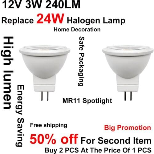 Mr11 Led Bulb Spotlight Ac Dc 12v 2835 Smd 3w Warm White For Ceiling Lights Replace Halogen Lamp 20w Energy Saving