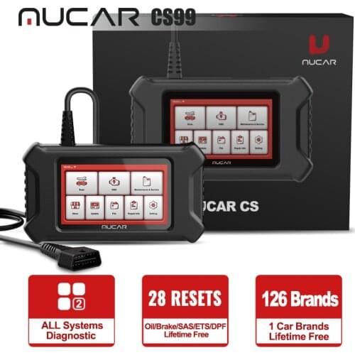 THINKCAR MUCAR CS99 OBD2 Scanner Oil/Brake/SAS/ETS/DPF Reset Code Reader Scan Tools Professional Full System Car Diagnostic Tool