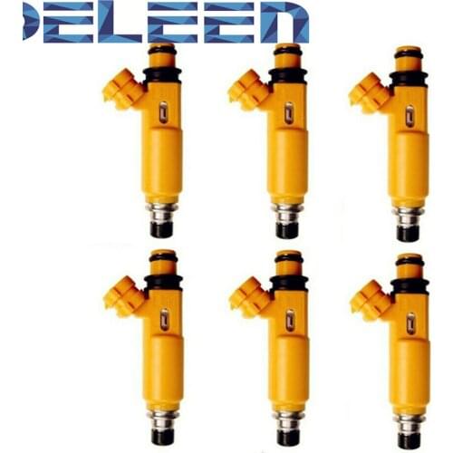 Deleen 6x High impedance Fuel Injector 195500-3300 / FJ662 For Mitsubishi Car Accessories