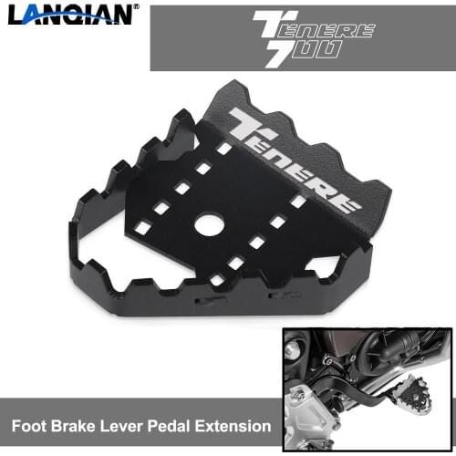 For Yamaha Tenere 700 T7 Rally XTZ700 XT700Z 2019 2020 2021 Moto Brake Lever Extension Step Tip Plate Enlarge Extender black