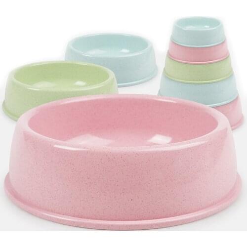 Green Straw Dog Bowl Pet Feeding Bowl For dog Feeder Slow Down Eating Dish Puppy Bowl Pet Supplies Cat Food Products