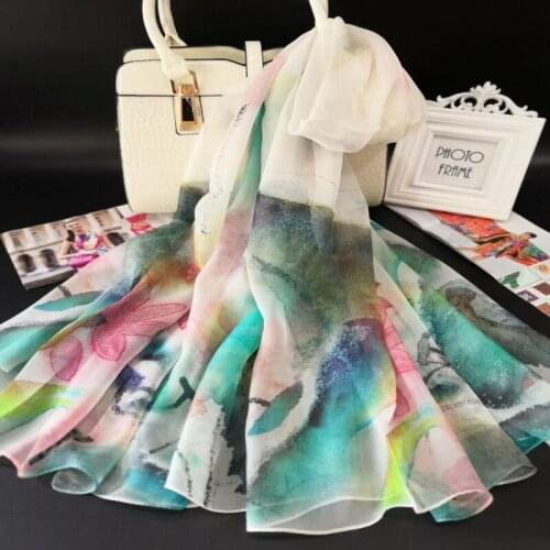 Spring summer womens 100% Real pure SILK SCARF wrap shawl sarongs Silk Neckerchiefs 180*110cm MIXED 10 pcs/lot #4118