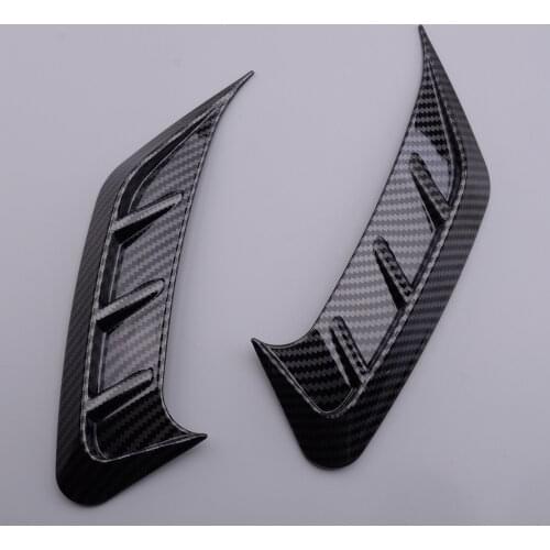 1 Pair ABS Carbon Fiber Style Car Rear Headlight Eyebrow Eyelid Cover Trim Frame Fit For Audi A4 B9 2020
