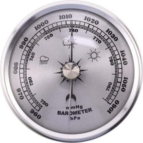 Type Barometer with Thermometer Hygrometer Weather Station Barometric Pressure Measures Simplicity & Easy Reading
