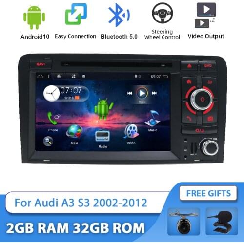 Bosion Android 10.0 Car DVD GPS For Audi A3 2006-2011 with DVD Player Radio Stereo Audio Auto Multimedia player Navigation SWC