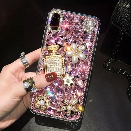 Sunjolly Diamond Phone Case for Huawei Honor 9X Lite Play 3 8A 10i 20i 7C 9C 9N Luxury Bling Rhinestone Case Cover coque fundas