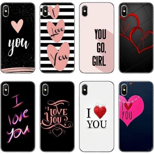 Fashion Heart Love Accessories Phone Case For Huawei P40 P30 P20 Pro P10 P9 Lite Y5 Y6 Y7 Y9 P Smart Plus 2018 2019
