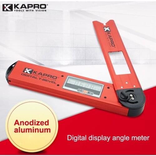 KAPRO Digital Meter Angle Inclinometer With Bubble Spirit Level Electronic Level Goniometer Wood Working Angle Measuring Tools