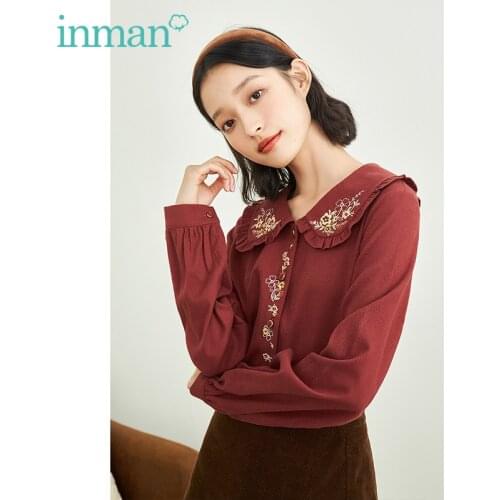 Женские красные рубашки INMAN China At AliExpress