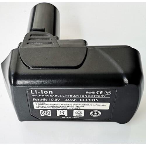 US 3.0Ah 12V Li-ion Rechargeable Battery for 10.8V Hitachi cordless Electric drill screwdriver DB10DL FCR10DL WH10DC BCL1015