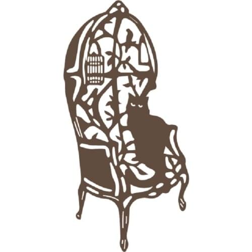 Lace Chair and Cat Metal Cutting Dies Decorative Scrapbooking Steel Craft Cut Embossing Paper Cards Photo Stencils Dies