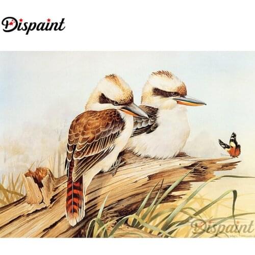 Dispaint Full Square/Round Drill 5D DIY Diamond Painting "Animal bird" Embroidery Cross Stitch 3D Home Decor A12303