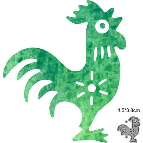 2021 New Cutting dies Animals cock metal cutting dies cut die mold Scrapbook paper craft knife mould blade punch stencils dies