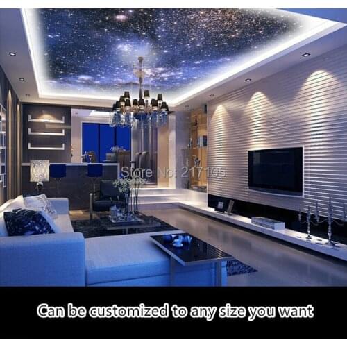 Custom fantasy night sky wallpaper for living room backdrop bedroom ceiling interior ceiling frescoes